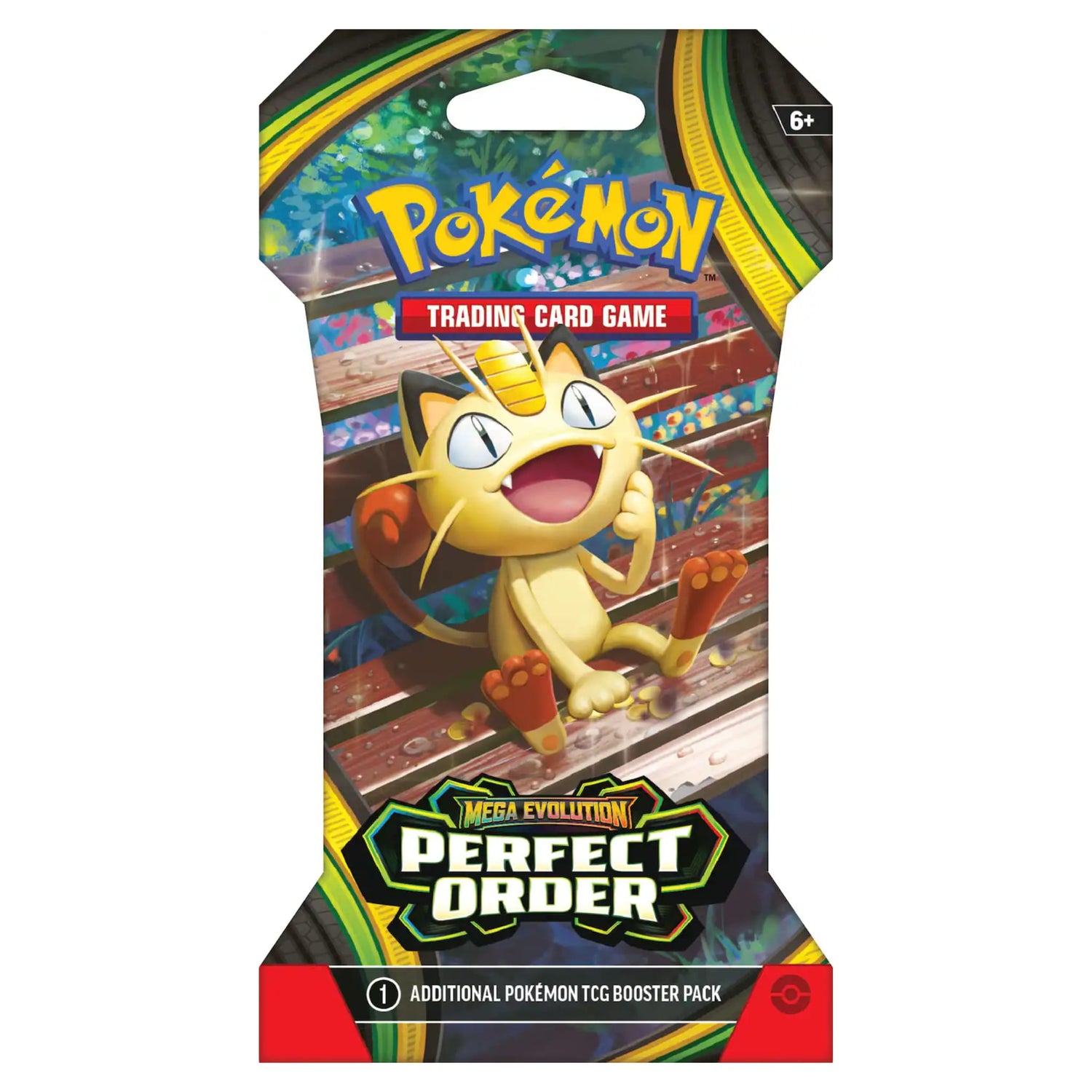 Pokémon TCG Mega Evolution — Perfect Order sleeved booster packaging (one sleeved booster, random style)