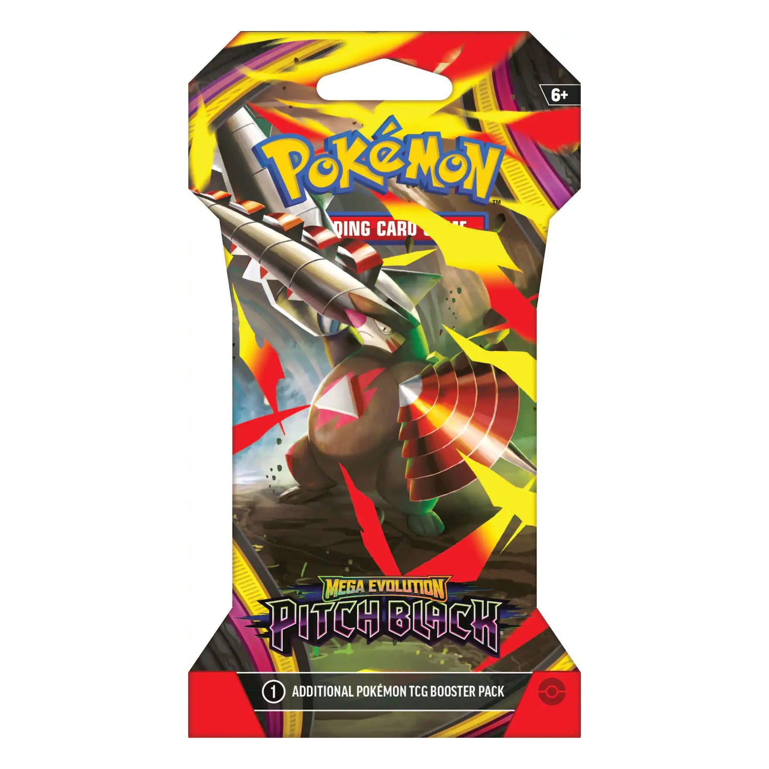 Pokémon TCG Mega Evolution—Pitch Black sleeved booster pack (styles may vary)