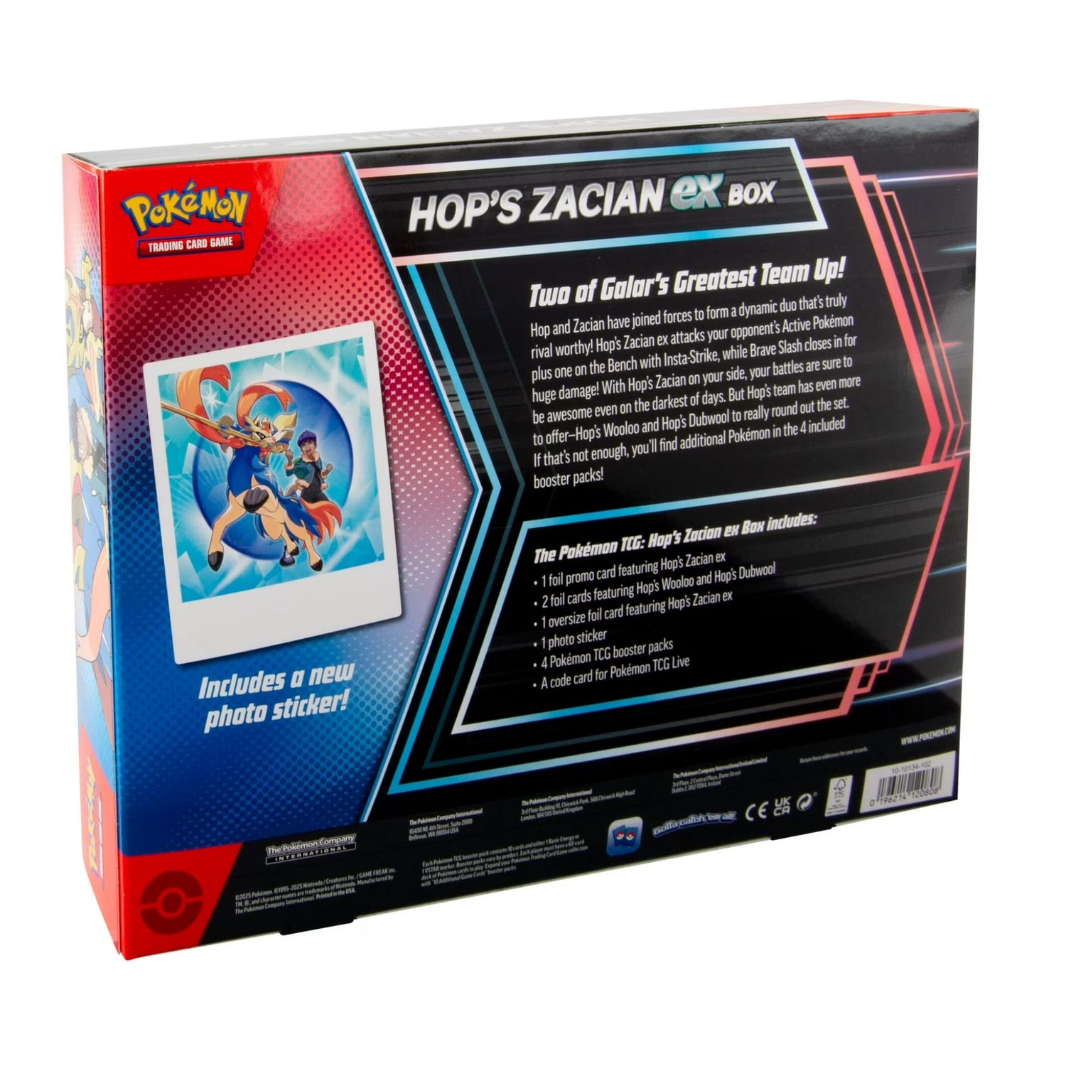 Sealed Hop's Zacian ex Box Pokémon TCG by Sealed & Sleeved