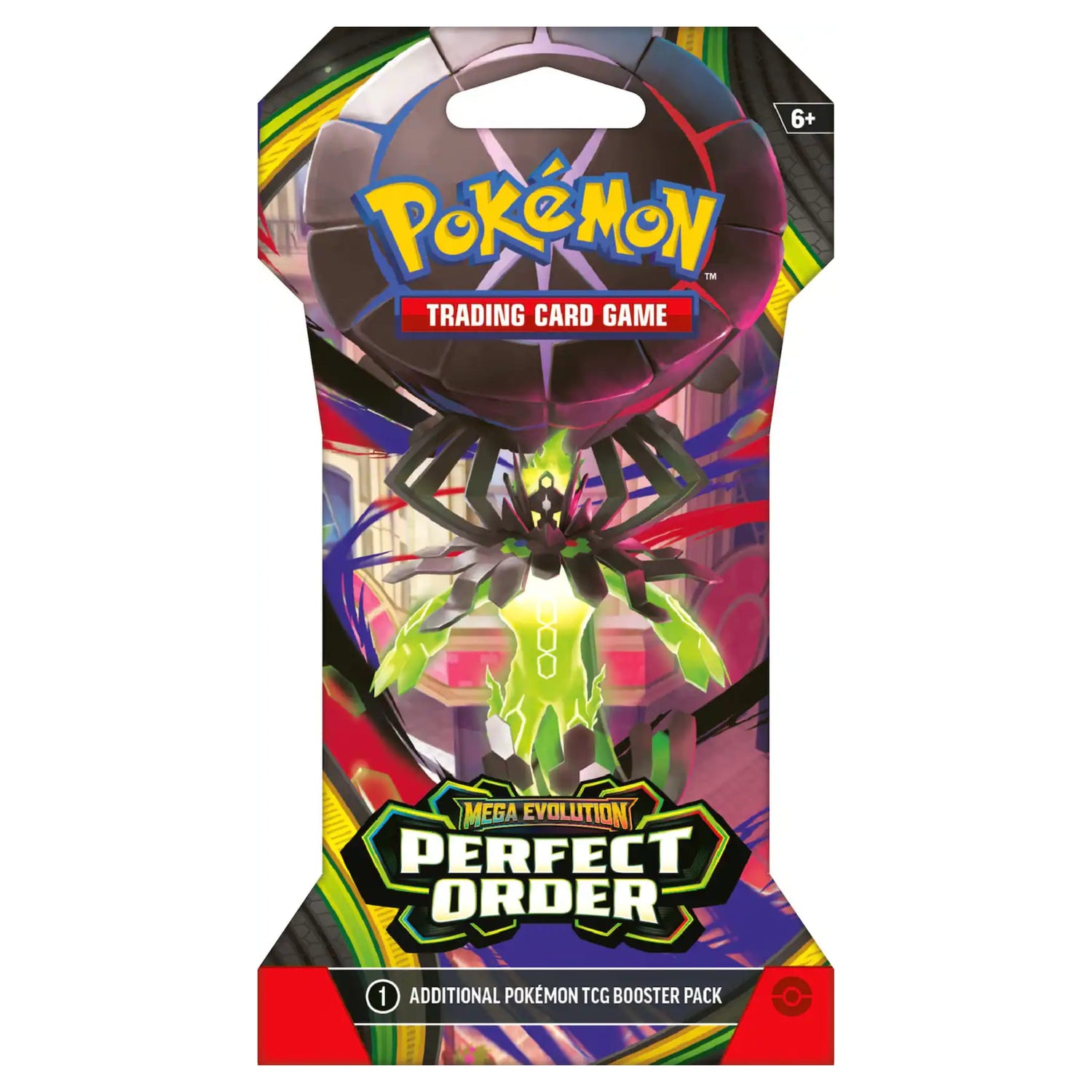 Pokémon TCG Mega Evolution — Perfect Order sleeved booster packaging (one sleeved booster, random style)